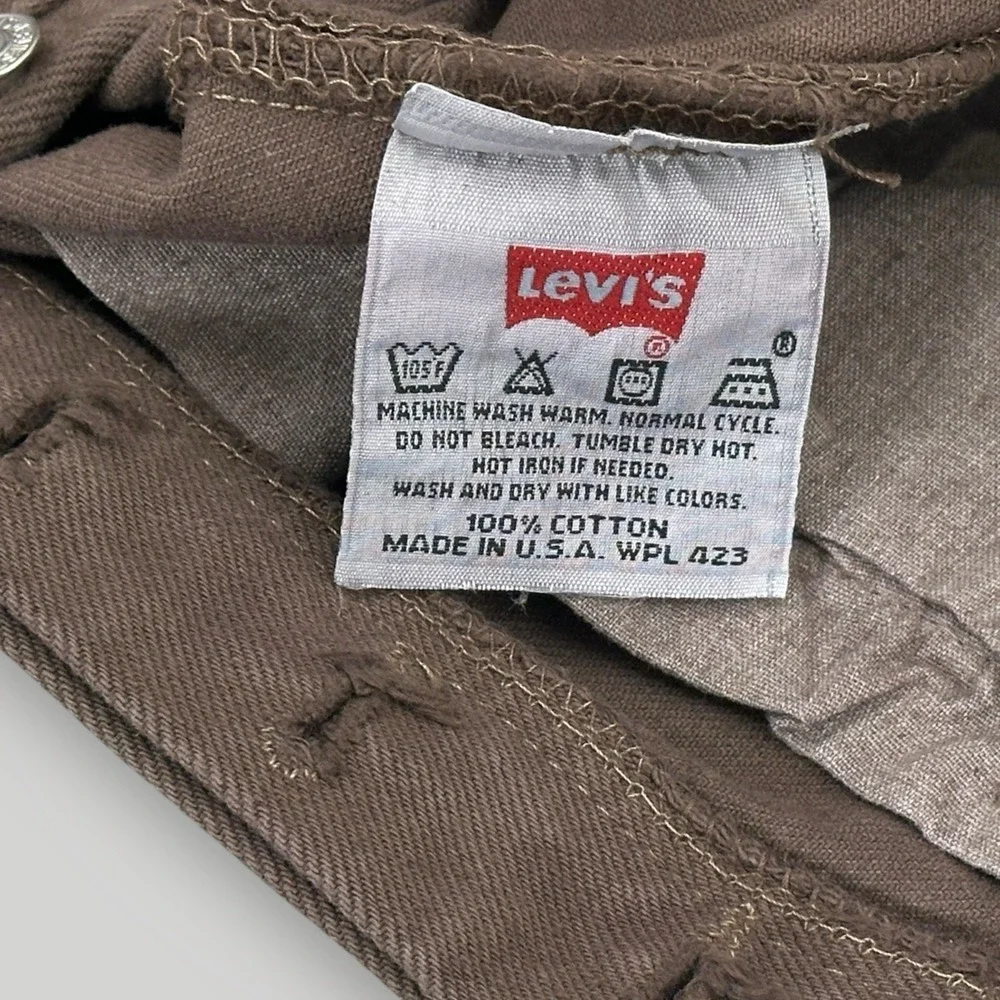 VTG 2000 Levi's 501 XX 29x32 USA MADE Jeans New Old Stock‎ BROWN Denim Y2K NWT